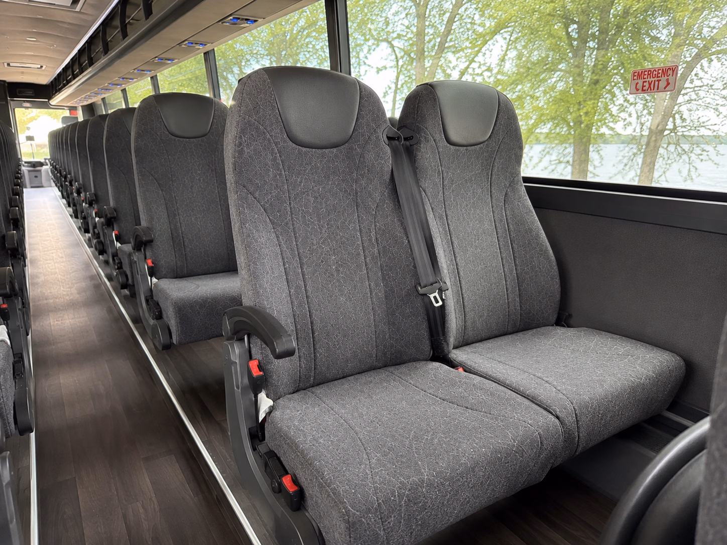 st petersburg charter bus services interior