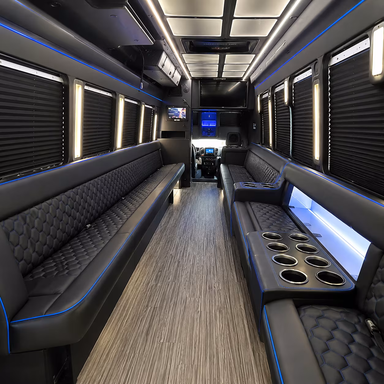 st petersburg party bus rentals inside